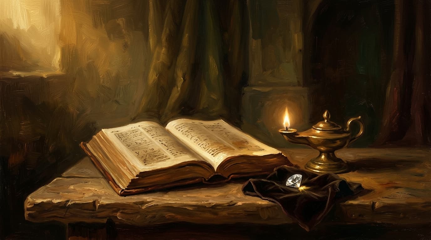 Illustration for "Christian discernment meaning: understanding and practice" — warm, painterly scene inspired by the article's themes