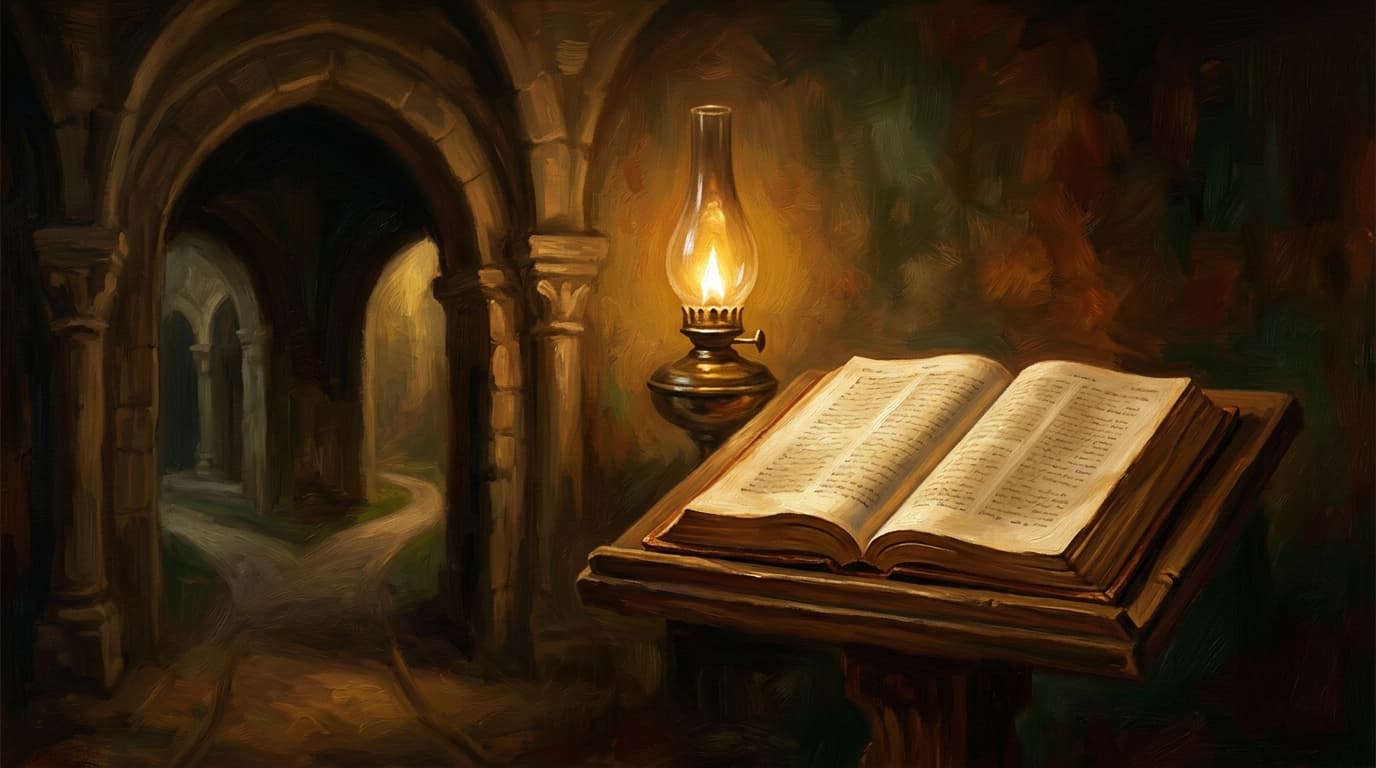 Illustration for "Discernment: meaning, Bible context, and common misunderstandings" — warm, painterly scene inspired by the article's themes