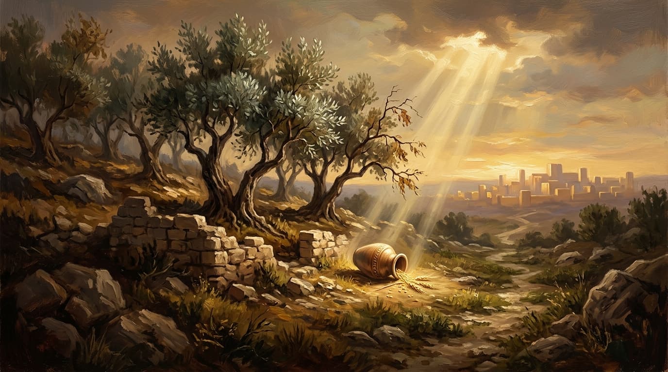 Illustration for "Jeremiah 29:11 meaning: the context everyone misses" — warm, painterly scene inspired by the article's themes