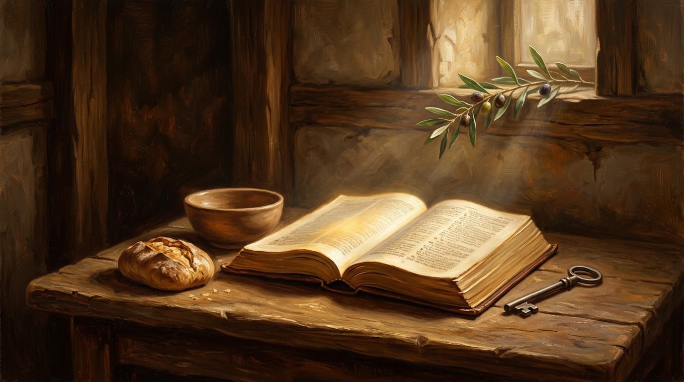 Open Bible in a quiet room representing God's presence in loneliness